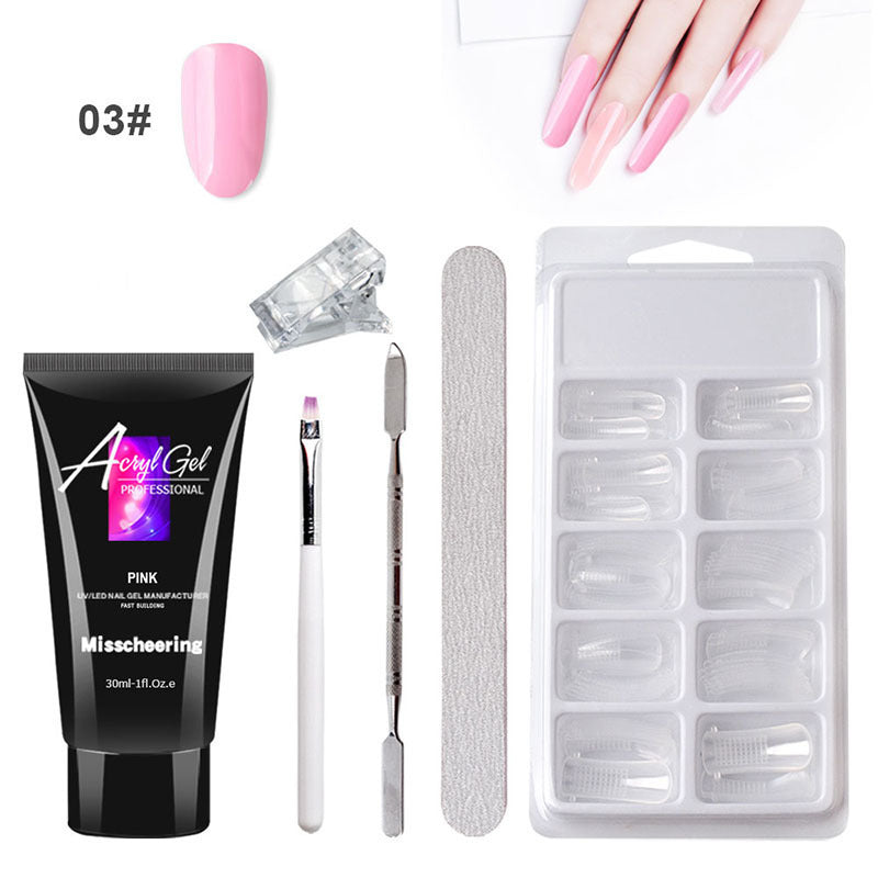 Painless Extension Gel Nail Art Without Paper Holder Quick Model Painless Crystal Gel Set Painless Extension Gel Nail Art Without Paper Holder Quick Model Painless Crystal Gel Set